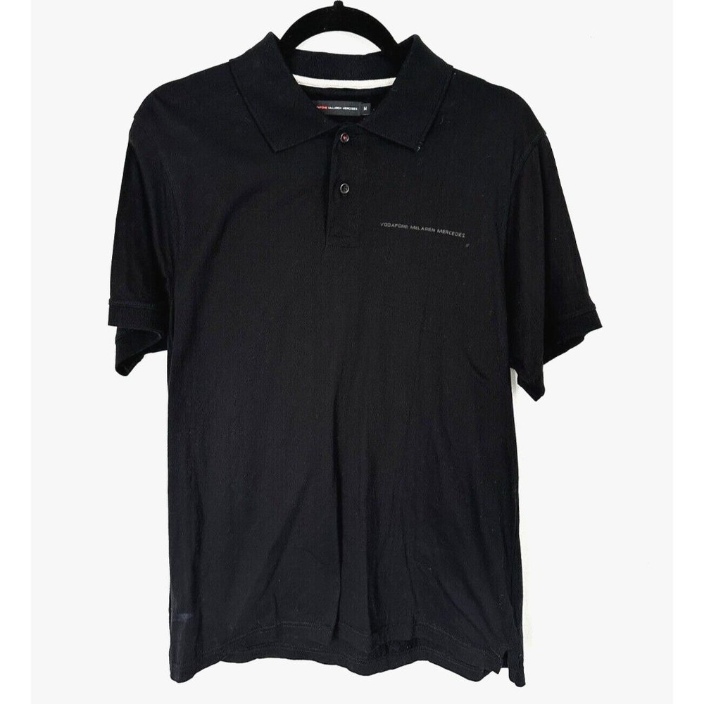 Vodafone McLaren Mercedes Mens Team Polo‎ Shirt Black Size M